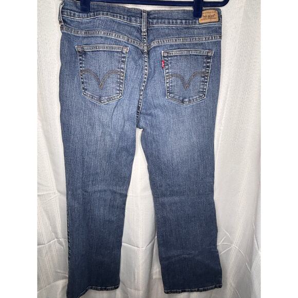 Levis 515 Jeans Womens 10 Short Boot Cut Mid Rise Light Wash Denim Stretch 33x28 - Picture 2 of 10